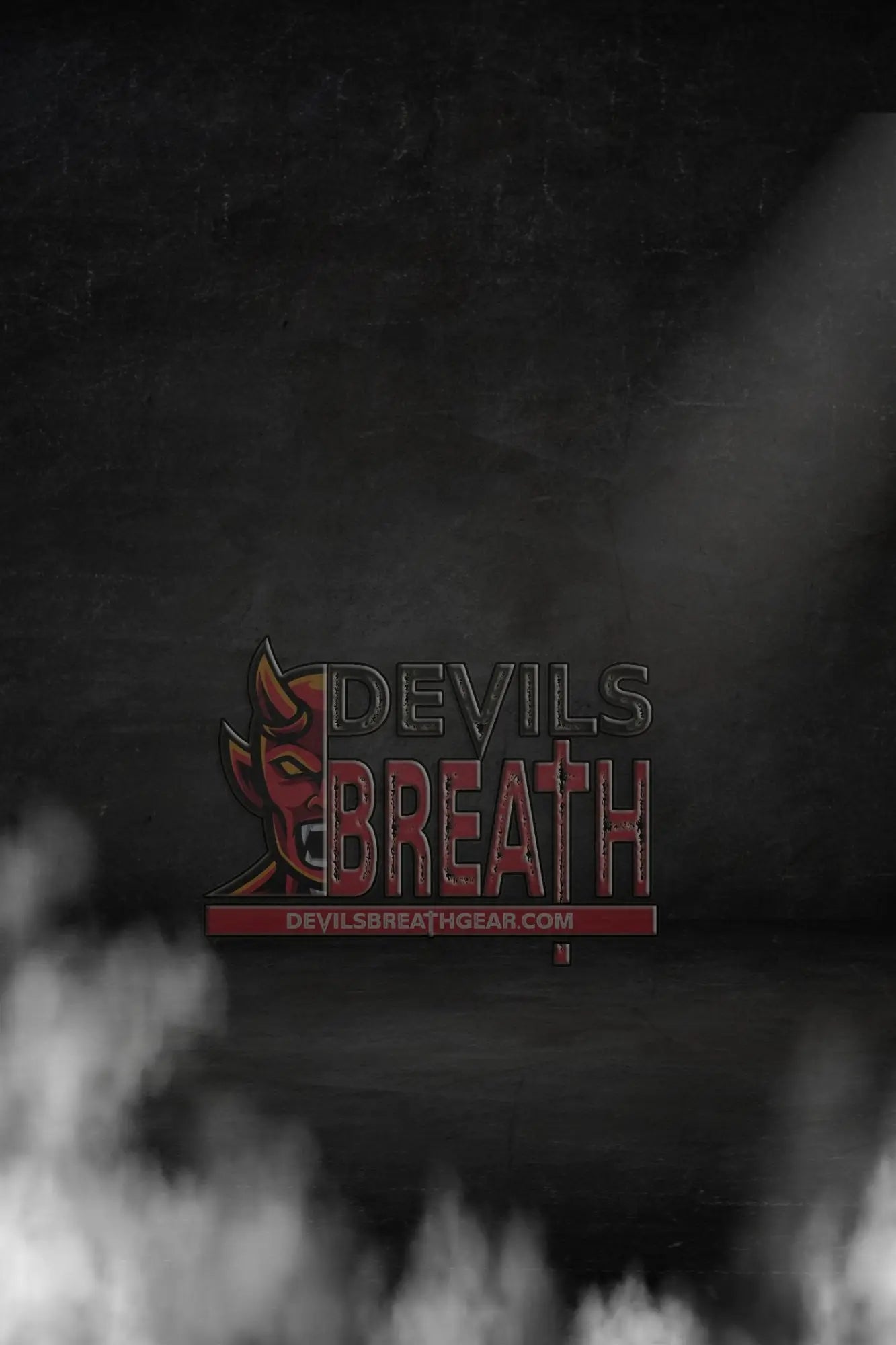 Red and gray text reading ’DEVILS’ BREATH’ with a decorative goblet symbol.